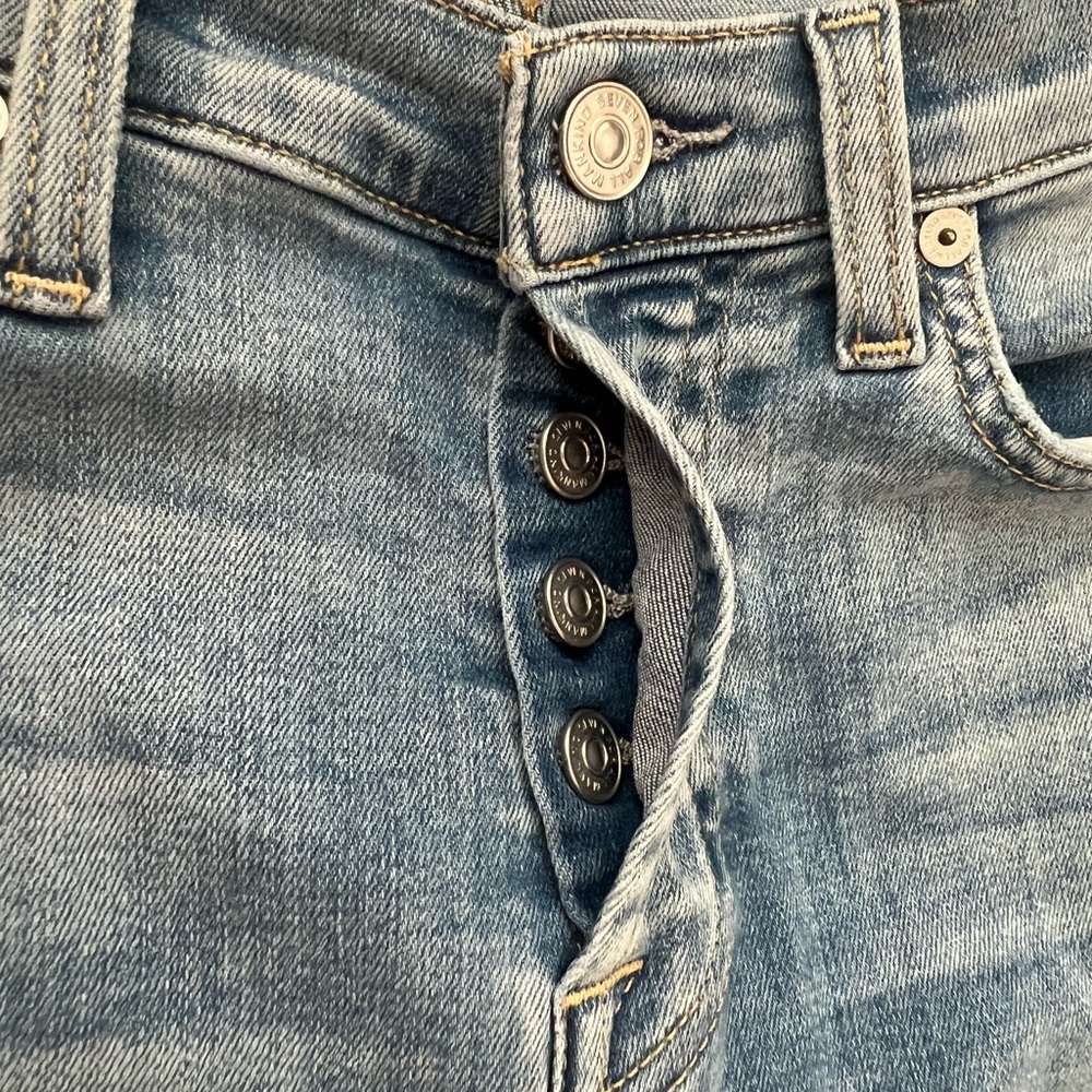 7 For All Mankind Skinny Jeans Women Size 23‎ Light Blue Denim (0647) - Picture 6 of 15
